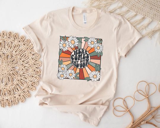 Discover Here Comes the Sun T Shirt, Travel Beach Vacation Shirt, Sunshine Shirt