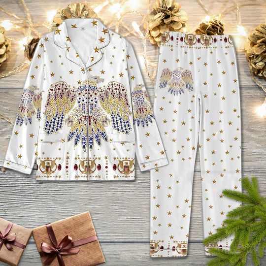 Discover Christmas Elvis Pajamas Set for Parties