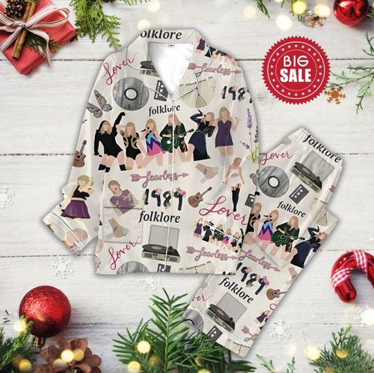 Discover Taylorr Swifts All Hit Album Erass Tourr Pajamas Set, Swift Pajamas Set