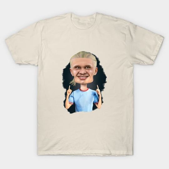 Discover Caricature of Erling Haaland - Haaland - T-Shirt