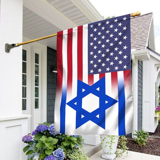 Discover American Israel Israeli House Flag We Stand With Israel American Israeli Home Yard Gift