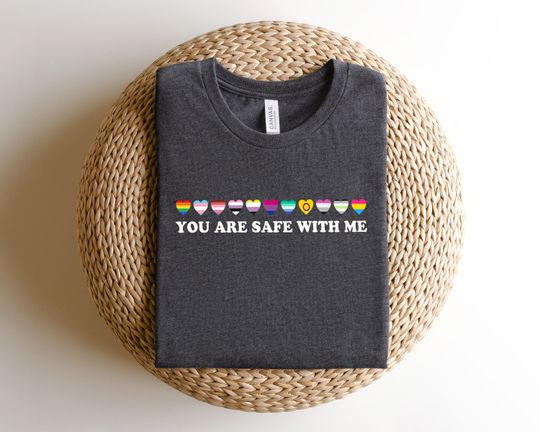 Discover You Are Safe With Me Shirt, LGBT Friendly Shirt, LGBT Support Shirt