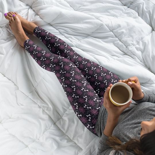 Discover Halloween Leggings, Halloween Yoga Pants, Boo Spider Web, Womens Outfit, Athleisure Aesthetic Gift