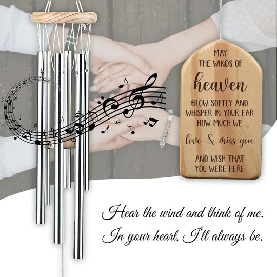 Discover Memorial Wind Chimes Personalized, Dad Windchime Memorial