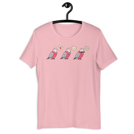 Discover Chubby Galah Moods T-Shirt, Funny Galah cockatoo Tee