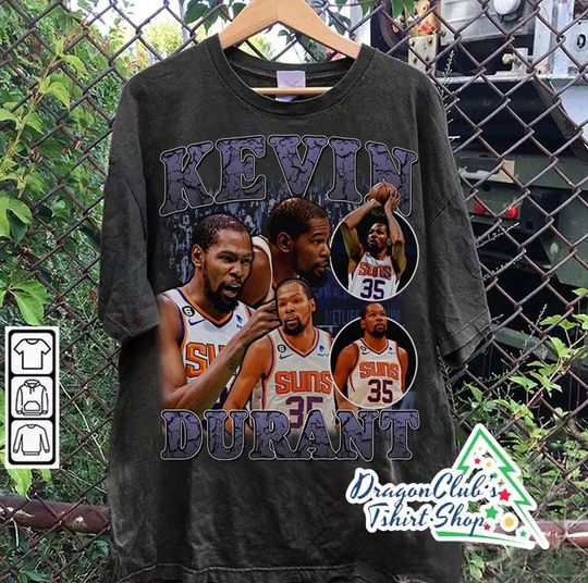 Discover Vintage 90s Graphic Style Kevin Durant T-Shirt Basketball T-Shirt