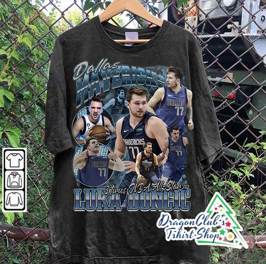 Discover Vintage 90s Graphic Style Luka Doni T-Shirt Basketball T-Shirt