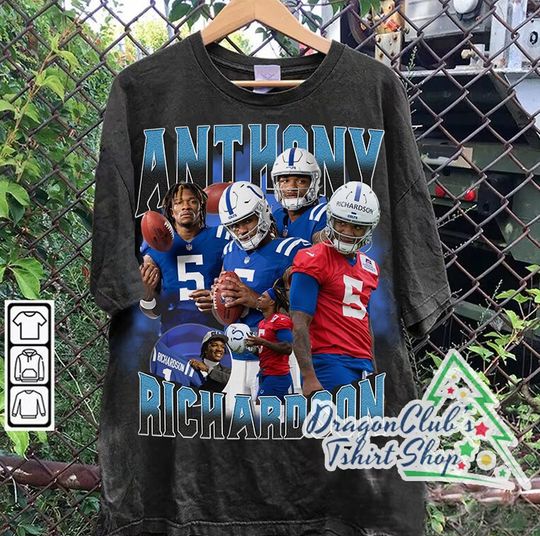 Discover Vintage 90s Graphic Style Anthony Richardson T-Shirt Football T-Shirt