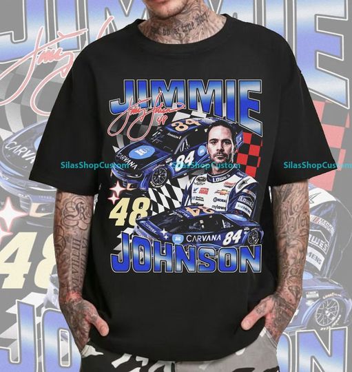 Discover Vintage 90s Graphic Style Jimmie Johnson T-Shirt, Jimmie Johnson Shirt
