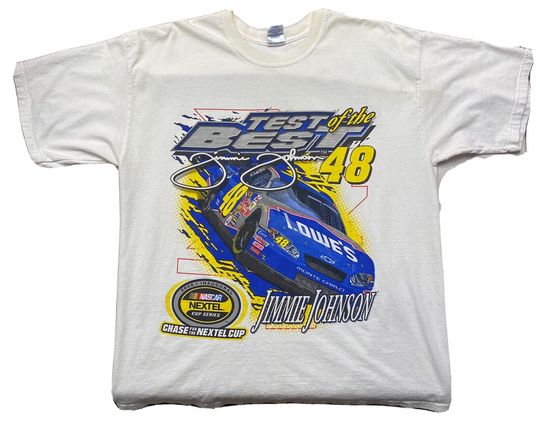 Discover Jimmie Johnso 2004 Vintage Shirt, , Jimmy Johnson Racing Shirt