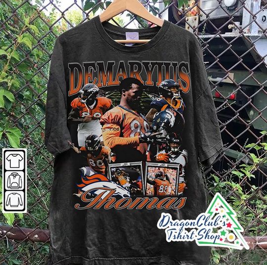 Discover Vintage 90s Graphic Style Demaryius Thomas T-Shirt Football T-Shirt