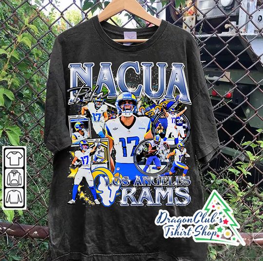 Discover Vintage 90s Graphic Style Puka Nacua T-Shirt Football T-Shirt