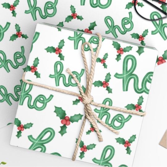 Discover Christmas Wrapping Paper - Ho Ho Ho Theme