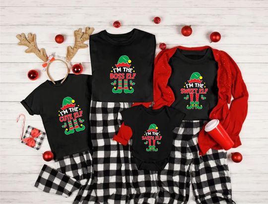 Discover Custom Elfs, Custom Christmas Family Shirts, Christmas Family