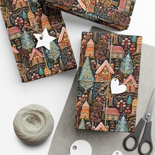 Discover Gingerbread Christmas Gift Wrap