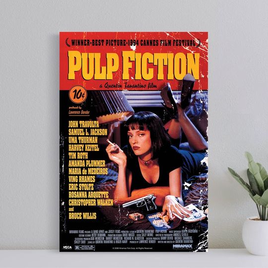 Discover Pulp Fiction (1994) Movie Poster, Wall Art Film Print
