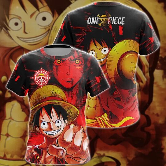 Discover One Piece Monkey D. Luffy 3D T-Shirt