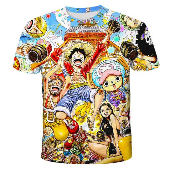 Discover Anime ONE PIECE Luffy Casual 3D T-Shirt
