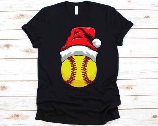 Discover Christmas Softball Shirt, Cute Softball Shirt, Christmas Gift