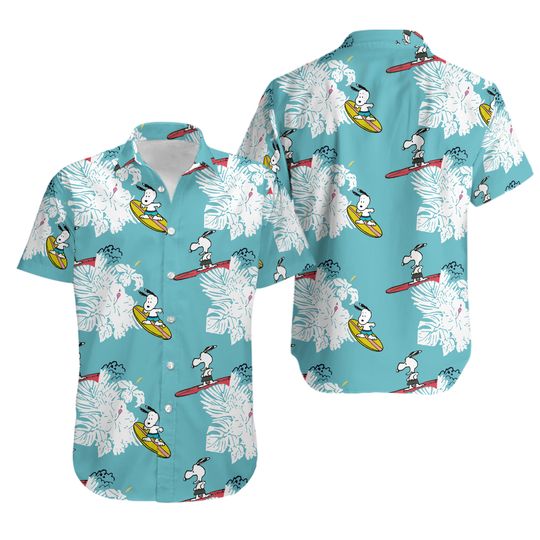 Discover Snoopy Surfing Hawaiian Shirt