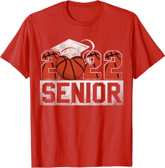 Discover Senior 2022 Basketball Player Class Of 2022 Graduate Boy Mom T-Shirt