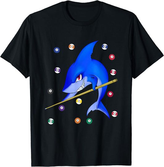 Discover Funny Billiards pool shark male T-Shirt T-Shirt