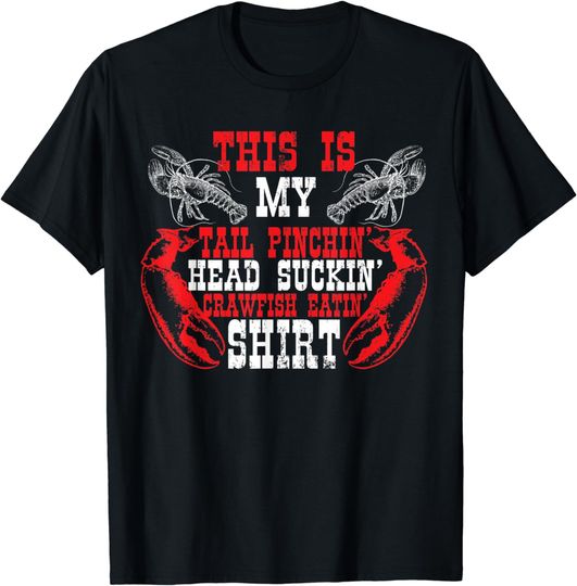 Discover Funny Crawfish Lover Seafood Eating Crayfish T-Shirt