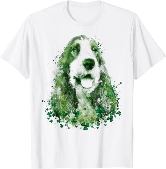 Discover Irish Shamrock St Patrick's Day English Cocker Spaniel Cool T-Shirt