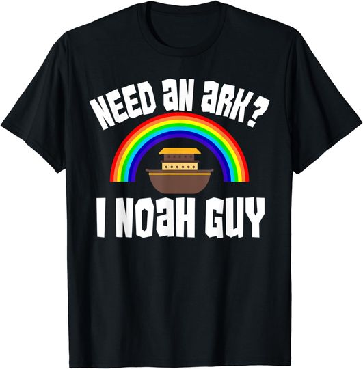 Discover Need An Ark I Noah Guy Shirt Christian Rainbow Genesis Bible T-Shirt