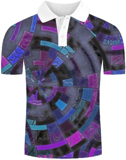 Discover 3D Polo Shirts - 3D Printed Abstract Geometric Maze Men's Shirts-Fashion Fit Sho