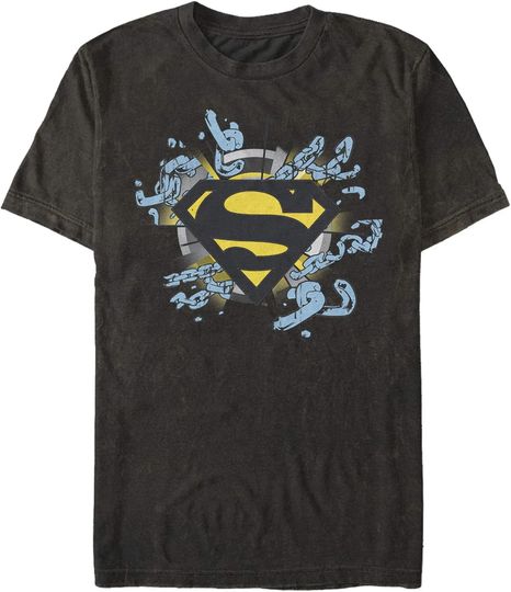 Discover Superman Logo Broken Chain T-Shirt