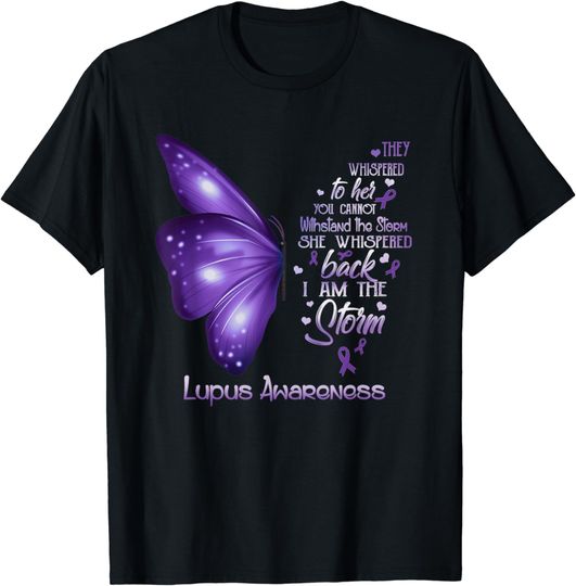 Discover I am the storm Lupus Awareness Butterfly T-Shirt