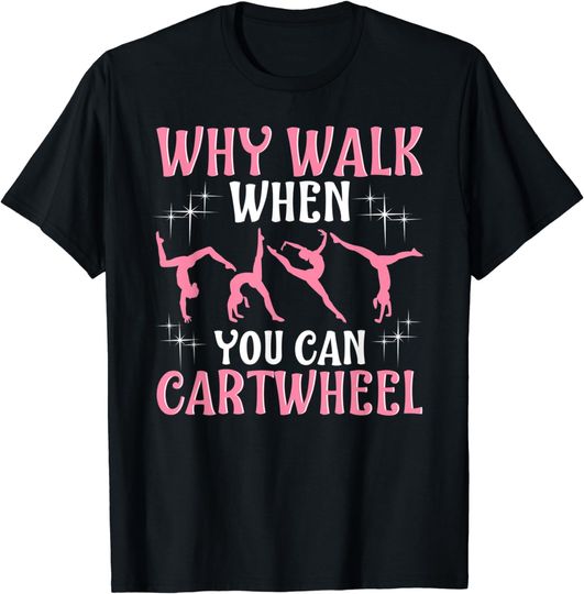 Discover Gymnastics Gymnast Gift For Girls Women Cool Cartwheel T-Shirt