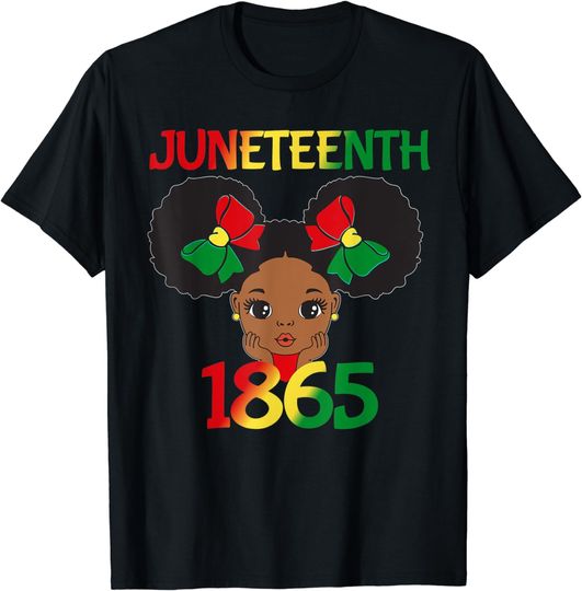Discover Black Girl Juneteenth 1865 Kids Toddlers Celebration T-Shirt