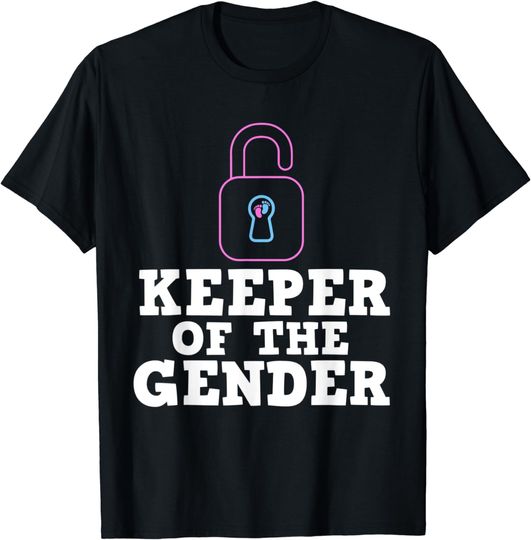 Discover Funny Keeper Of The Gender Gift | Cute Baby Reveal Men Women T-Shirt