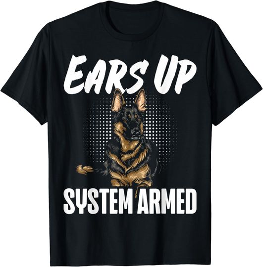 Discover Ears Up System Armed German Shepherd T-Shirt