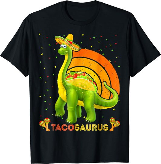 Discover Tacosaurus Cinco De Mayo Funny Taco Dinosaur Toddlers T-Shirt