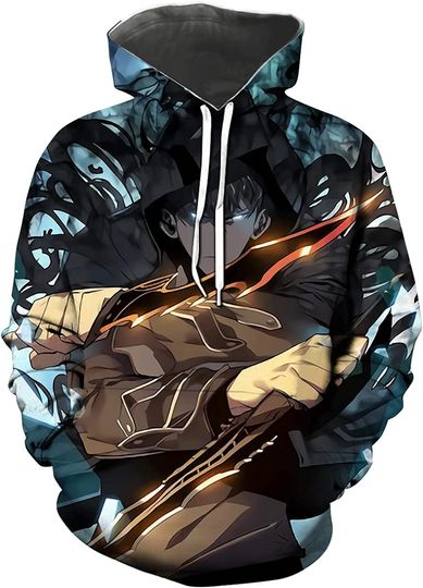 Discover Mens Solo Leveling Anime Novelty Sweatshirt Hoodies Pullover