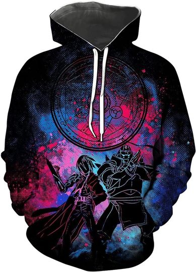 Discover Full Metal Alchemist Anime Cosplay Sweatshirt Pullover Hoodies
