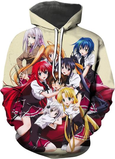 Discover Men's Anime Sweatshirt Tops High School DxD Cosplay Pullover Sweatshirt
