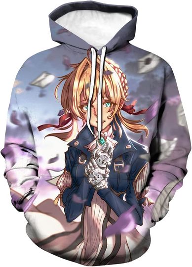 Discover Violet Evergarden Anime Cosplay Hoodie Pullover