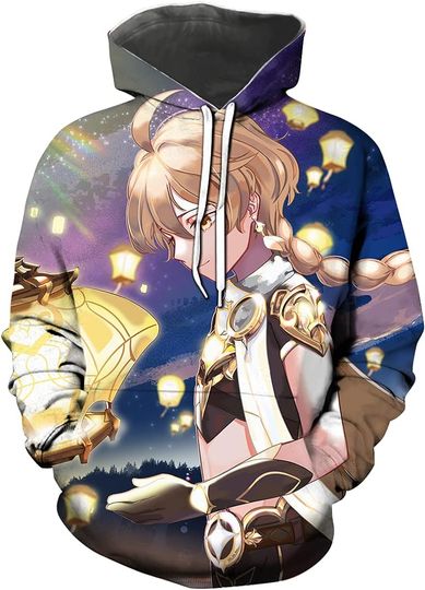 Discover Genshin Impact Long Sleeve Hoodie Aether Sweatshirt Pullover