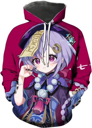 Discover Unisex Genshin Impact 3D Printing Hoodie Qiqi Cosplay Sweatshirt Pullover