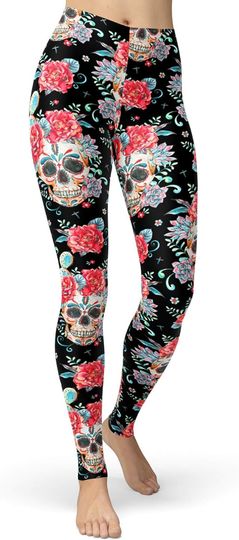 Discover Sugar Skull Leggings