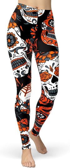 Discover Sugar Skull Leggings