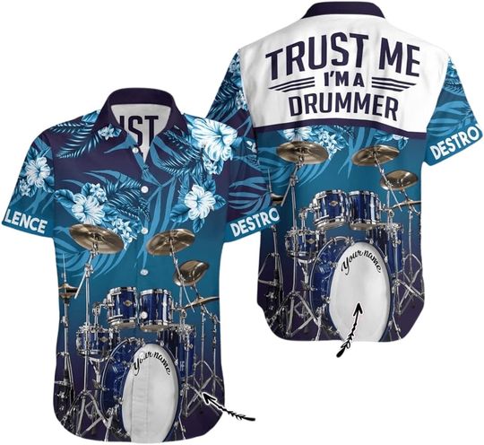 Discover Trust Me Im A Drummer Hawaiian Shirt