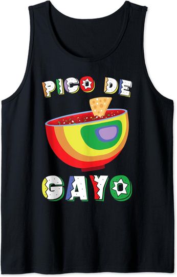 Discover Gay Pride Pico De Gayo Rainbow LGBT Gift Idea Tank Top