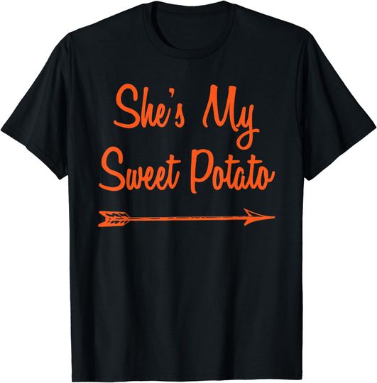 Discover She's My Sweet Potato Yes I Yam Thanksgiving Couples Set T-Shirt