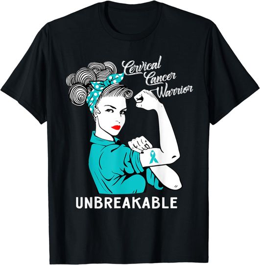 Discover Cervical Cancer Warrior Unbreakable T-Shirt