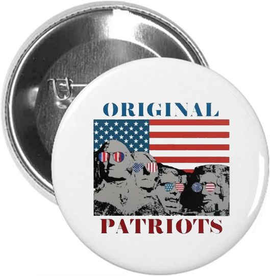 Discover 4th of July Patriotic Pin Button